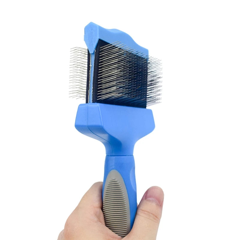 Double Sided Pet Hair Trimmer Comb Brush