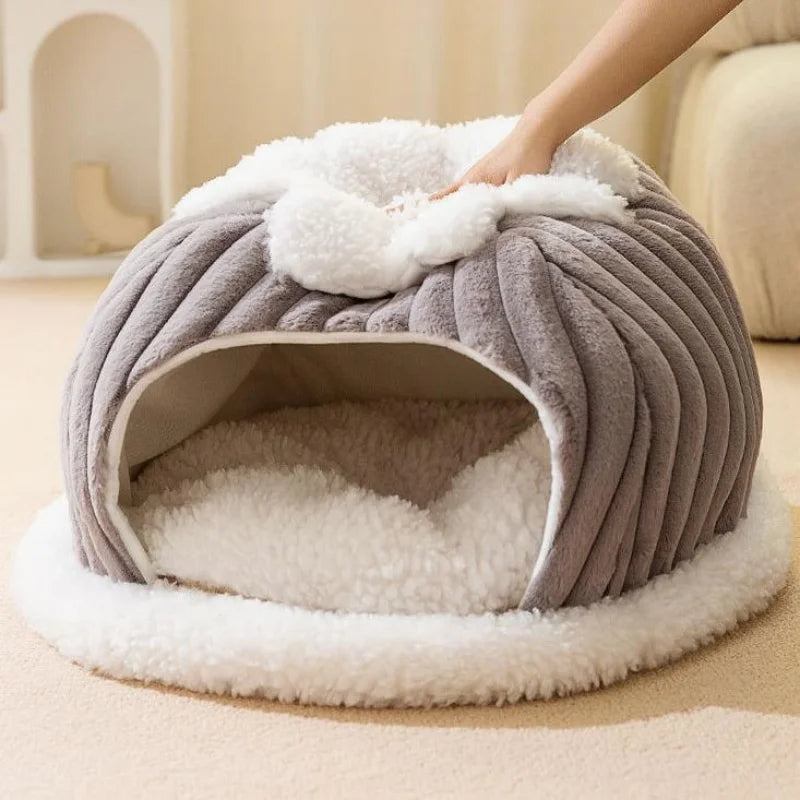 Winter Cozy Pet House For Small Dogs Cats