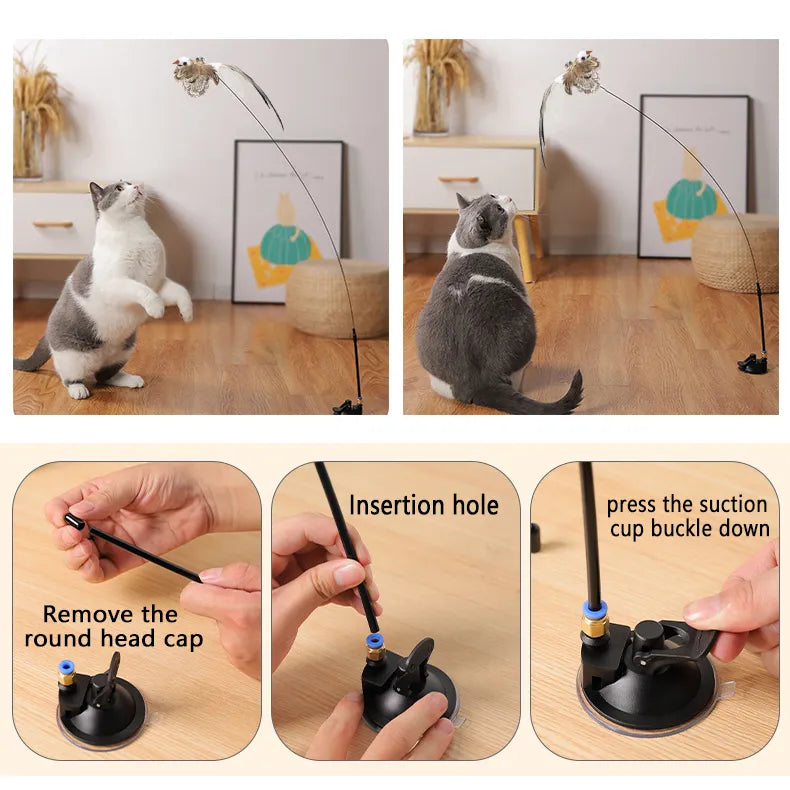 Interactive Bird Simulation Cat Toy Set