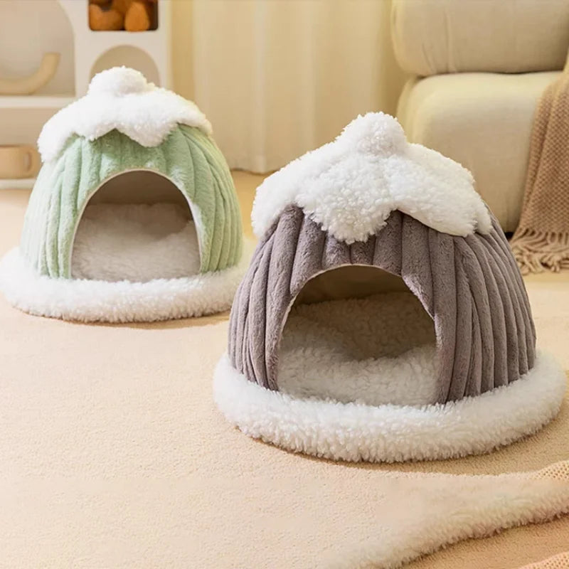 Winter Cozy Pet House For Small Dogs Cats