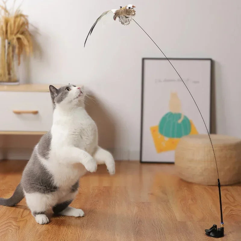 Interactive Bird Simulation Cat Toy Set